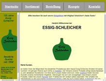 Tablet Screenshot of essig-schleicher.de
